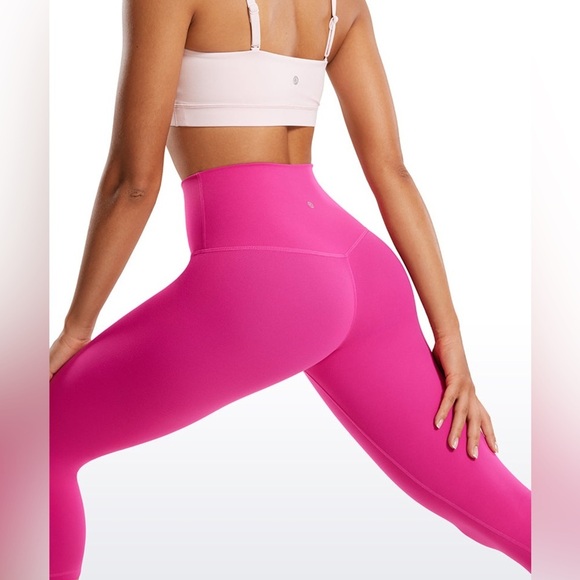CRZ YOGA Thermal Fleece Lined Leggings 28'' NWTs XS Hibiscus Purple - Picture 9 of 13